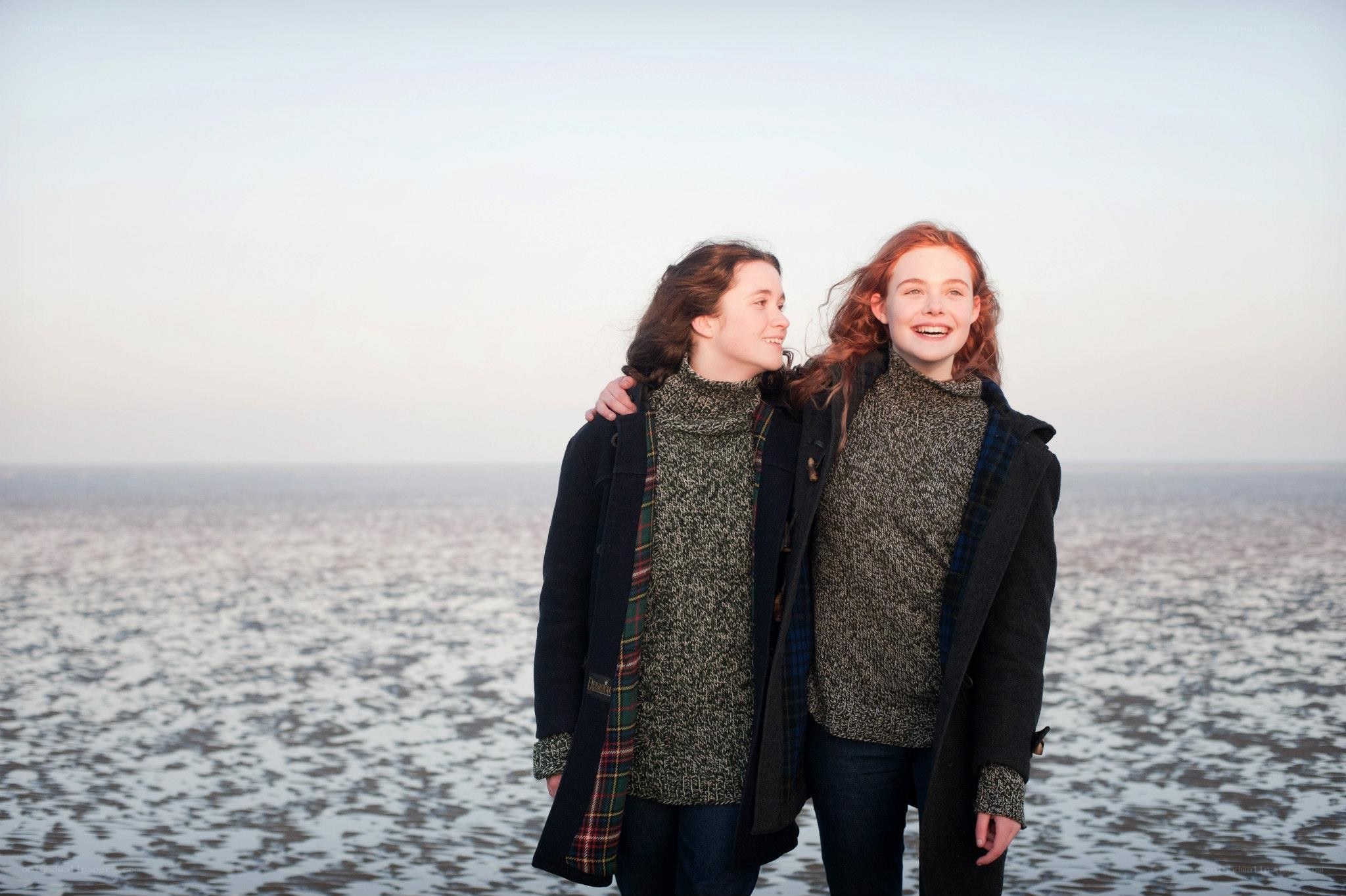 two girls on a beach