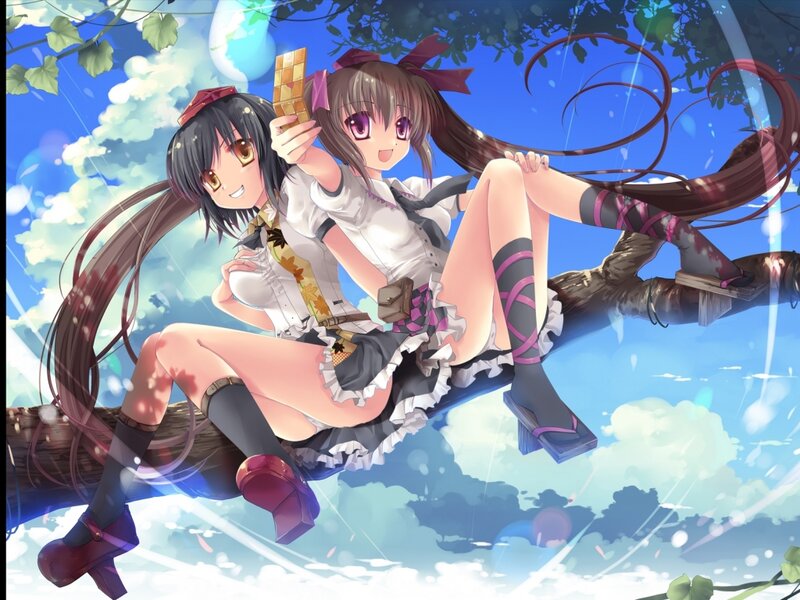 Two Girls on a Branch
