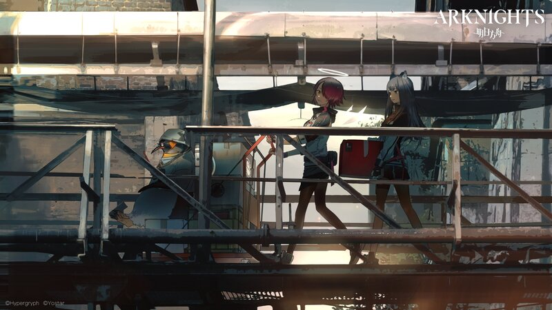 Two Girls on a Bridge — Gray, Dramatic, Afternoon