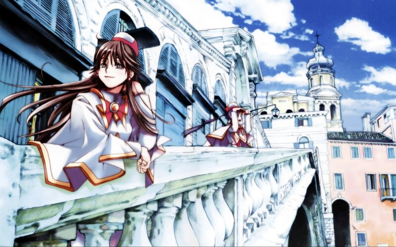 Two Girls on a Bridge — White