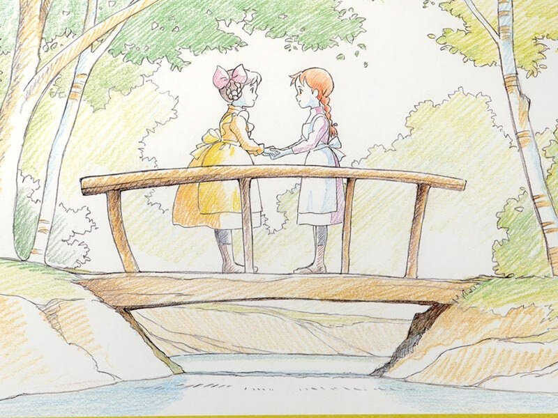 Two Girls on a Bridge — Yellow