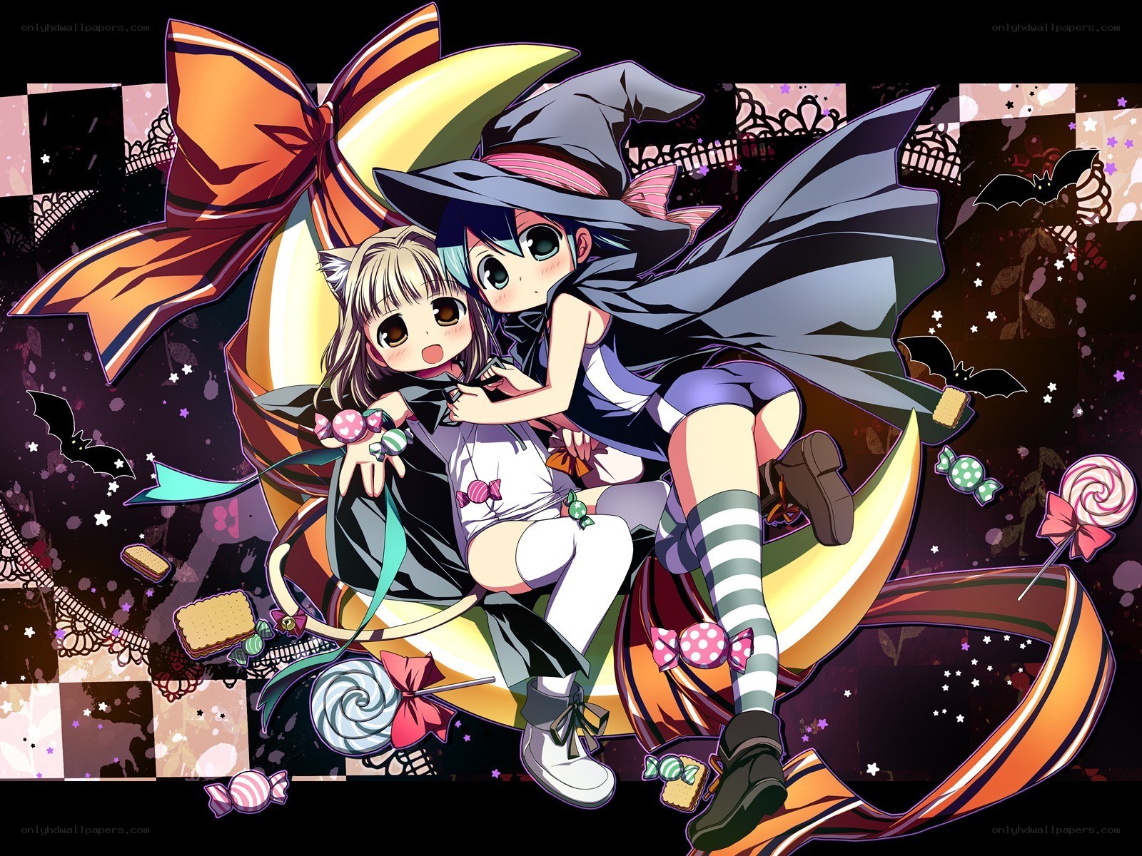 two girls on a candy moon