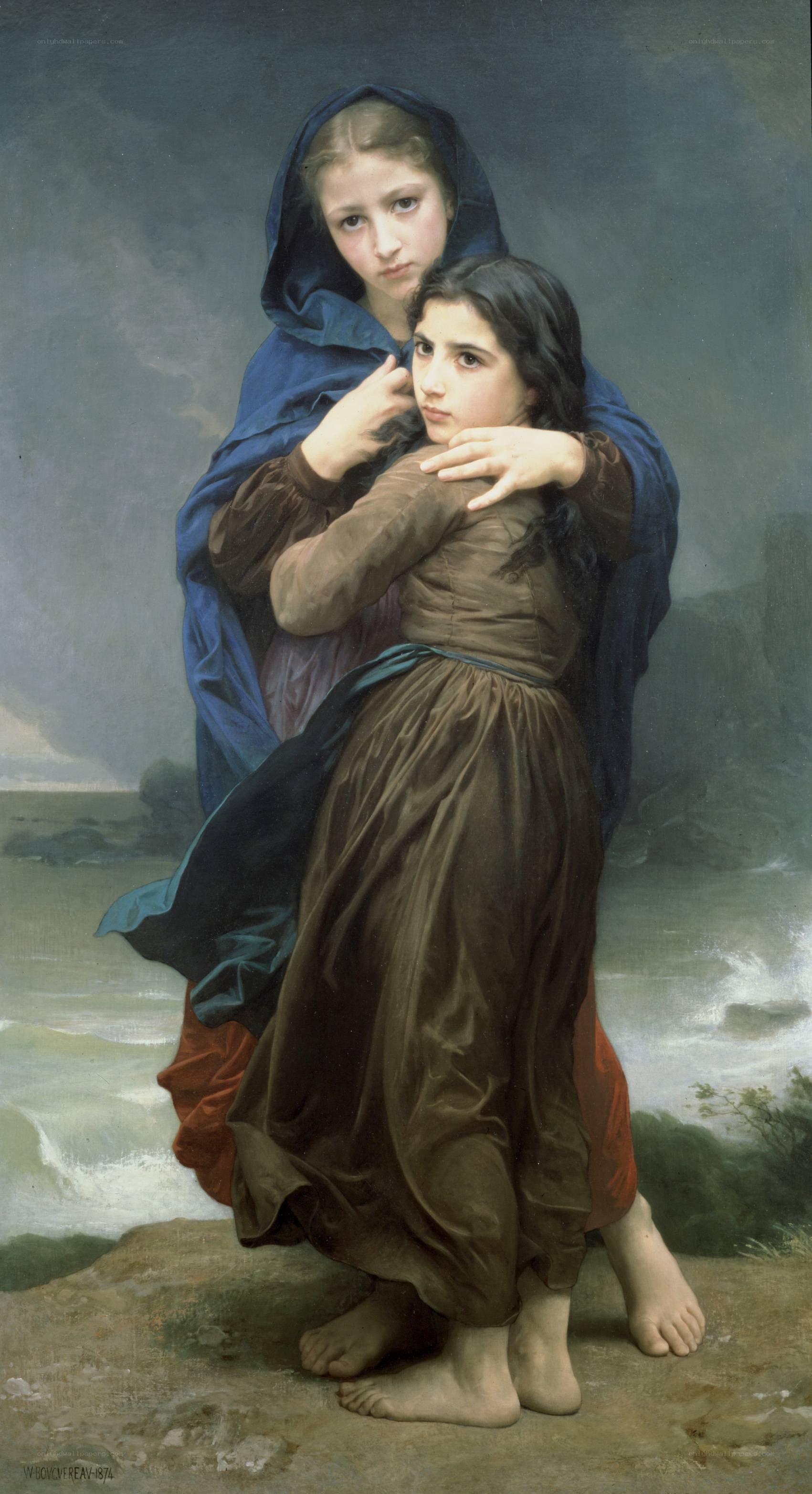 Two Girls on a Cliff