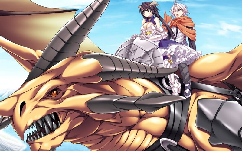 Two Girls on a Dragon — Yellow