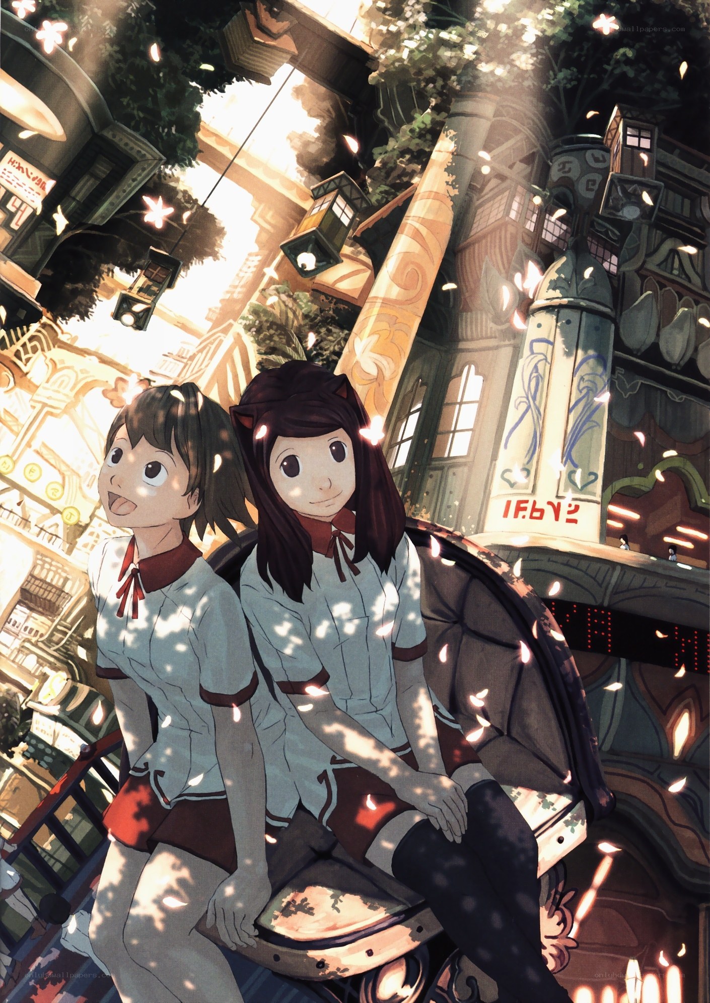 Two girls on a ride