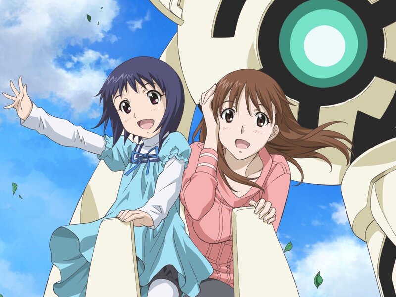 Two Girls on a Ride — Blue