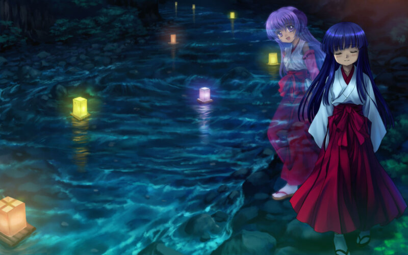 Two Girls on a Riverbank