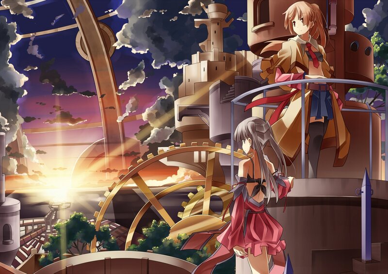 Two Girls on a Ship — Purple