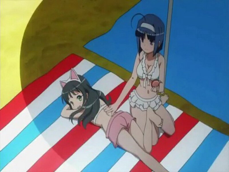 Two Girls on Beach Towel