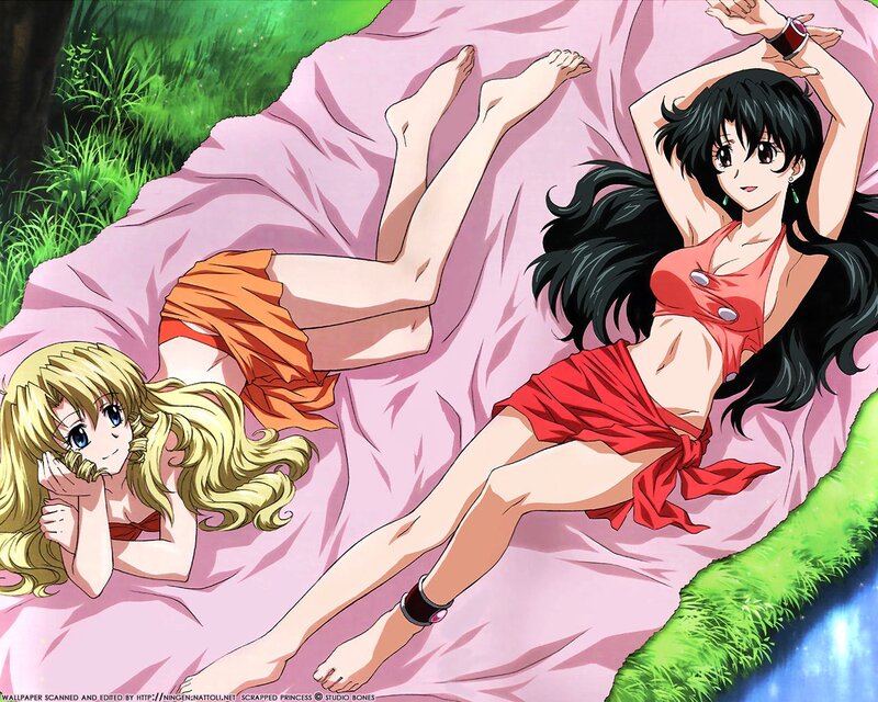 Two Girls on Blanket