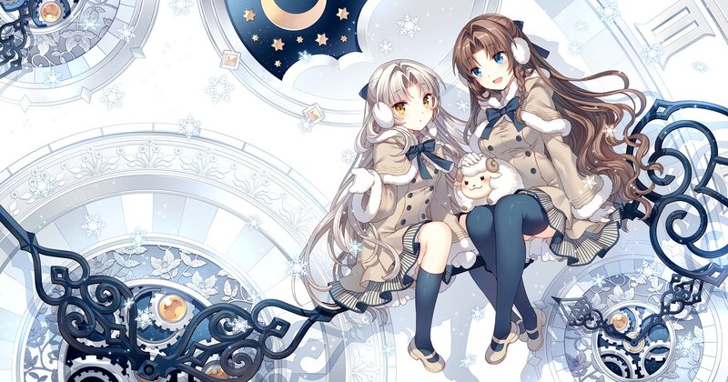 Two Girls on Clockwork