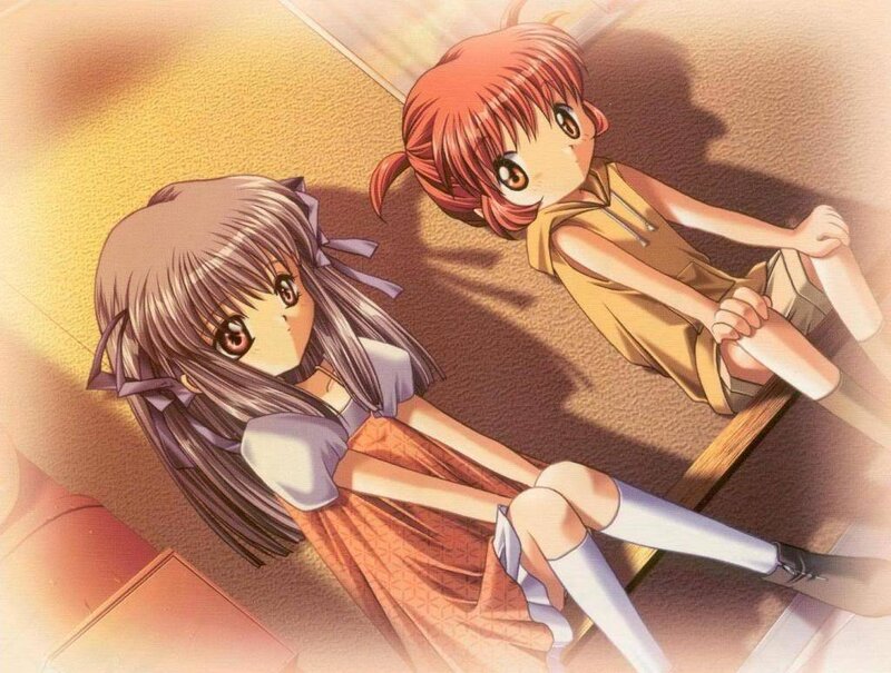 Two Girls on Floor