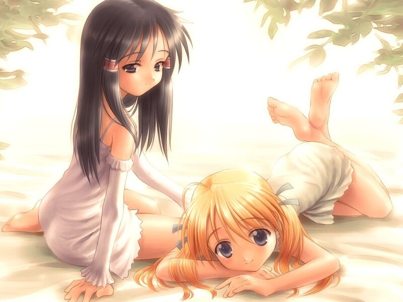 Two Girls on Ground