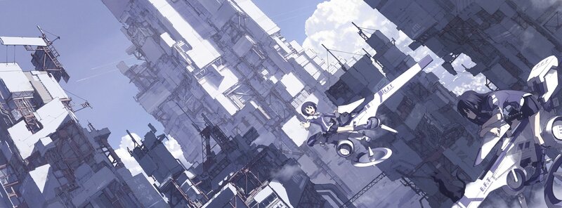 Two Girls on Jetpacks