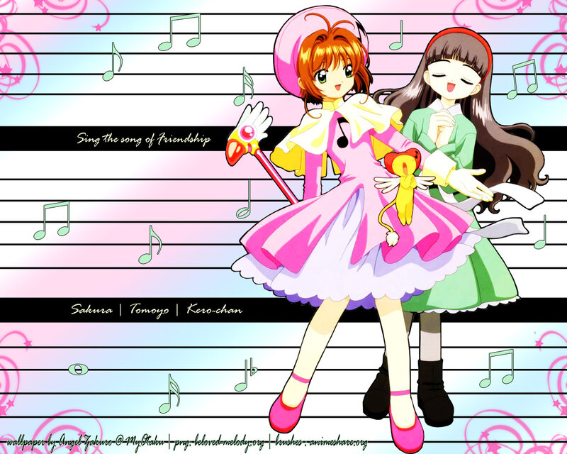 Two Girls on Musical Staff