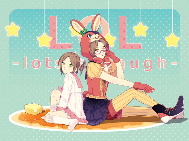 Two Girls on Pancakes