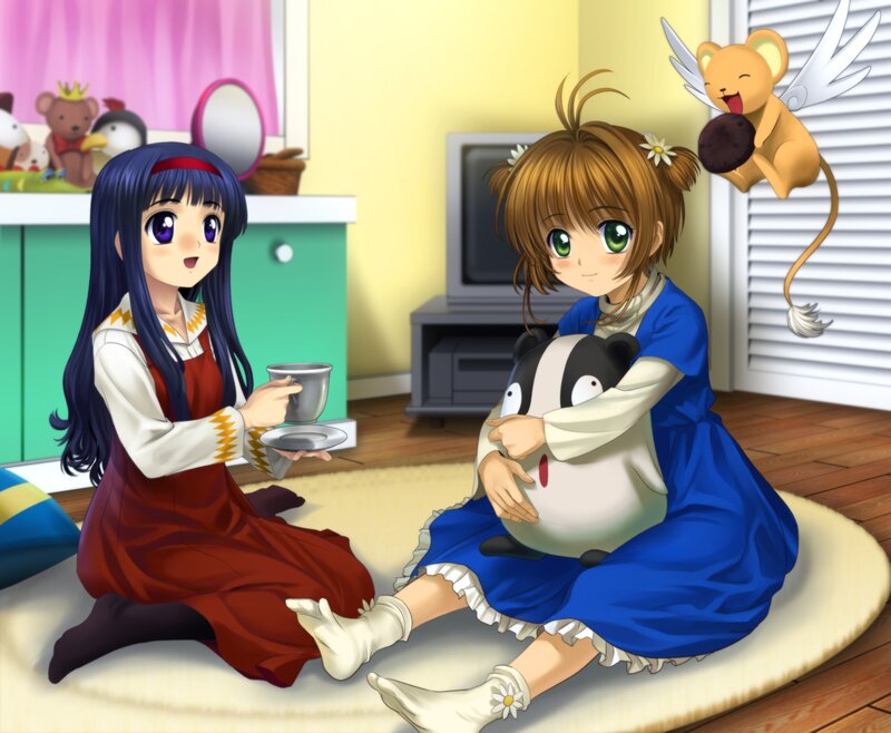 Two Girls on Rug