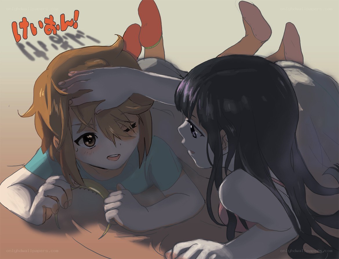 Two girls on the ground