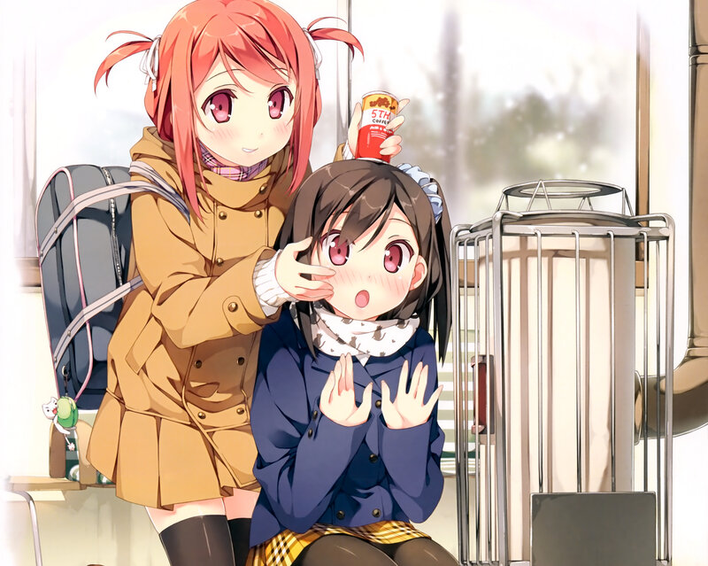 Two Girls on Train — Pink