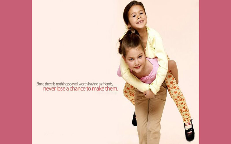 Two Girls Playing