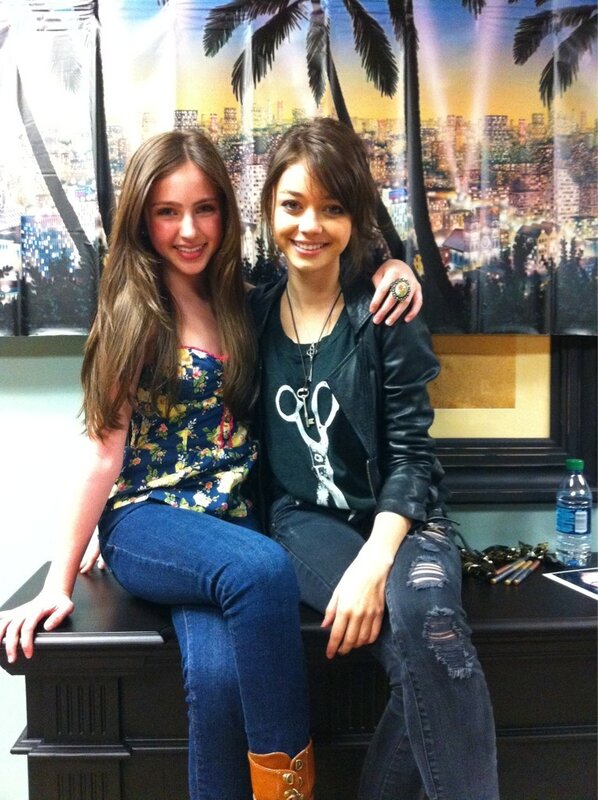 two girls posing together