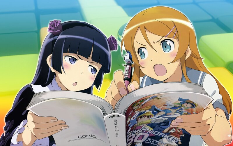 Two girls reading a comic