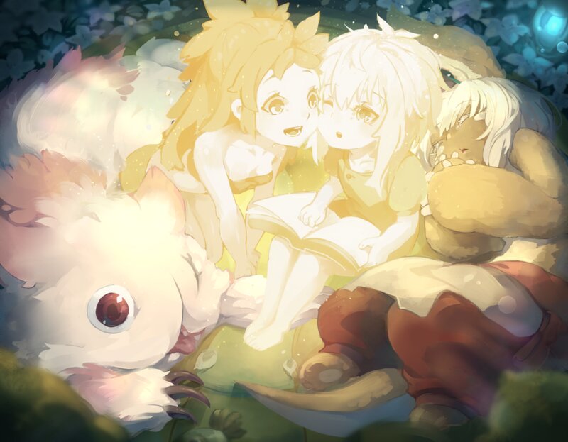 Two Girls Reading Book — Yellow, Serene