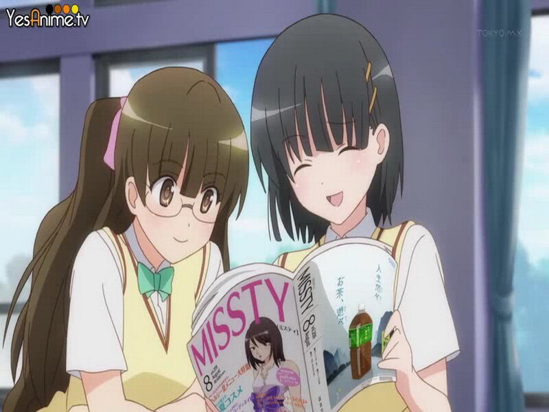 Two Girls Reading Magazine