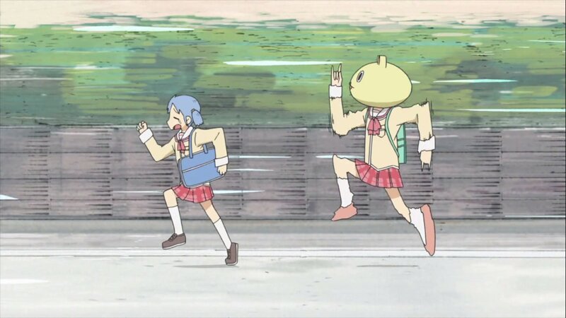Two Girls Running — Blue, Active, Afternoon