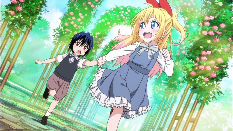 Two Girls Running — Green, Cheerful