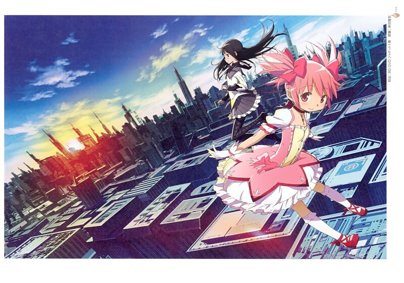 Two Girls Running on Rooftops