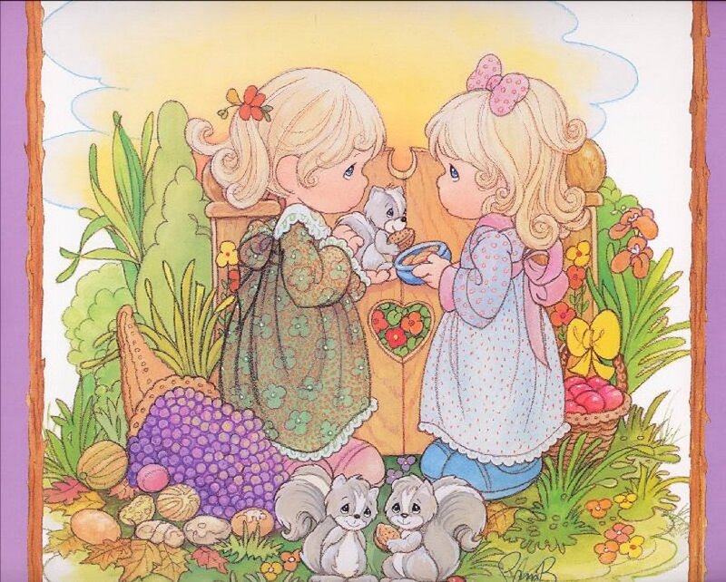 Two Girls Sharing Food
