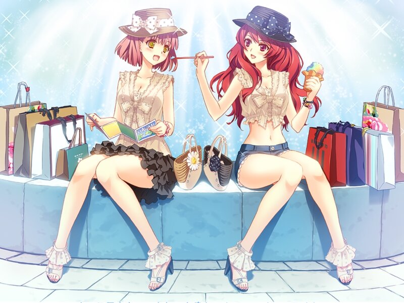 Two Girls Shopping