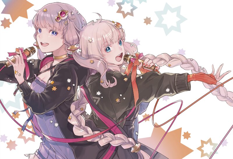 Two Girls Singing — Pink, Energetic