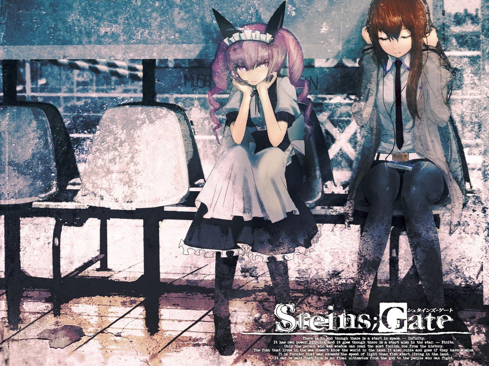 Two girls sitting on a bench