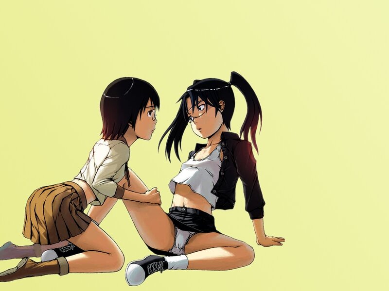 two girls sitting on floor