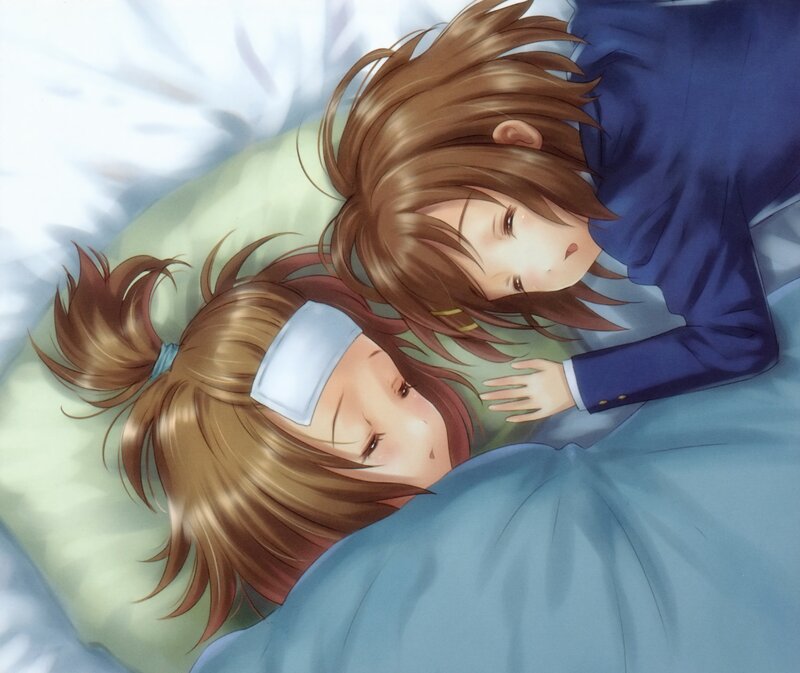Two Girls Sleeping — Blue, Peaceful