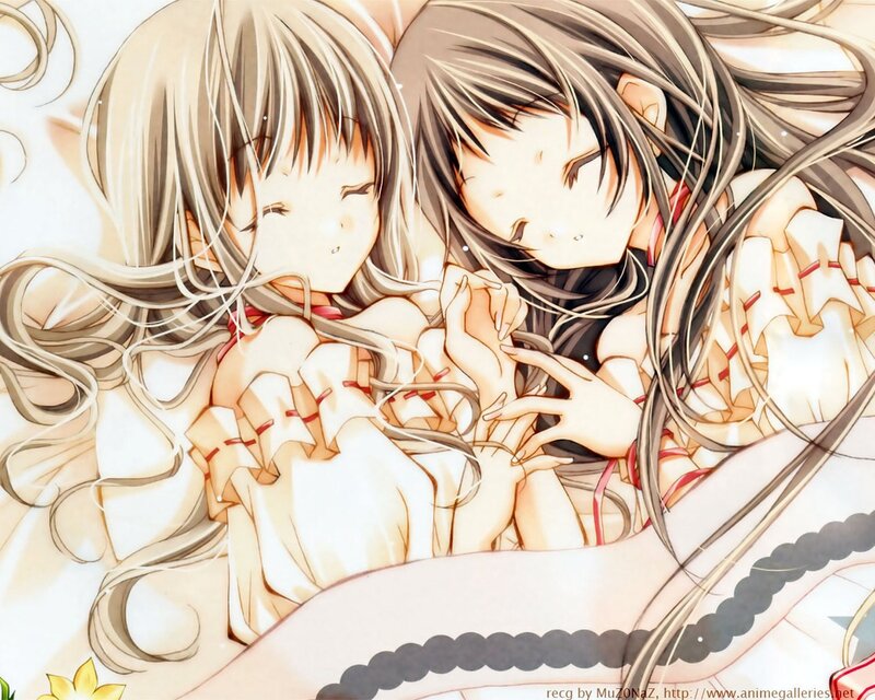 Two girls sleeping together
