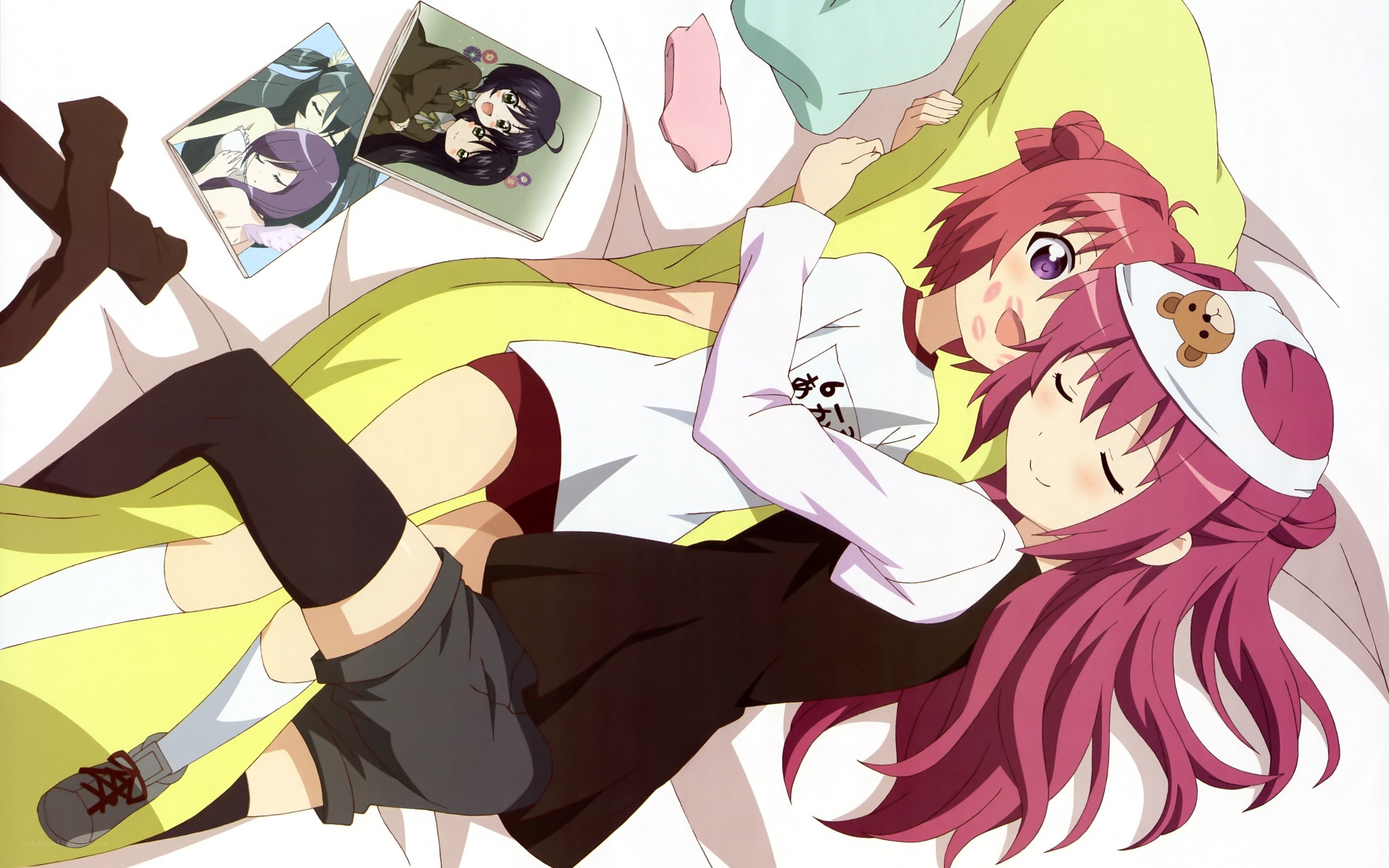 Two girls sleeping together