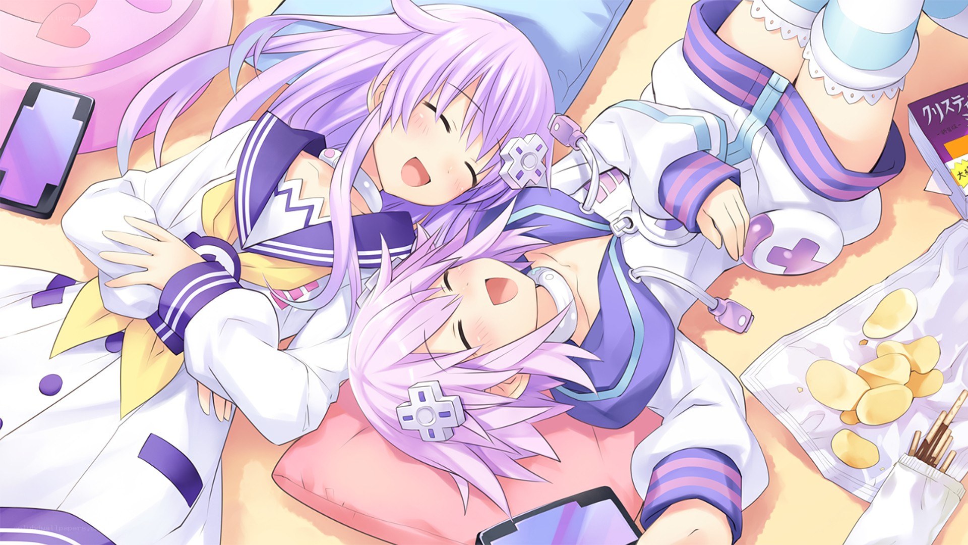 Two girls sleeping together