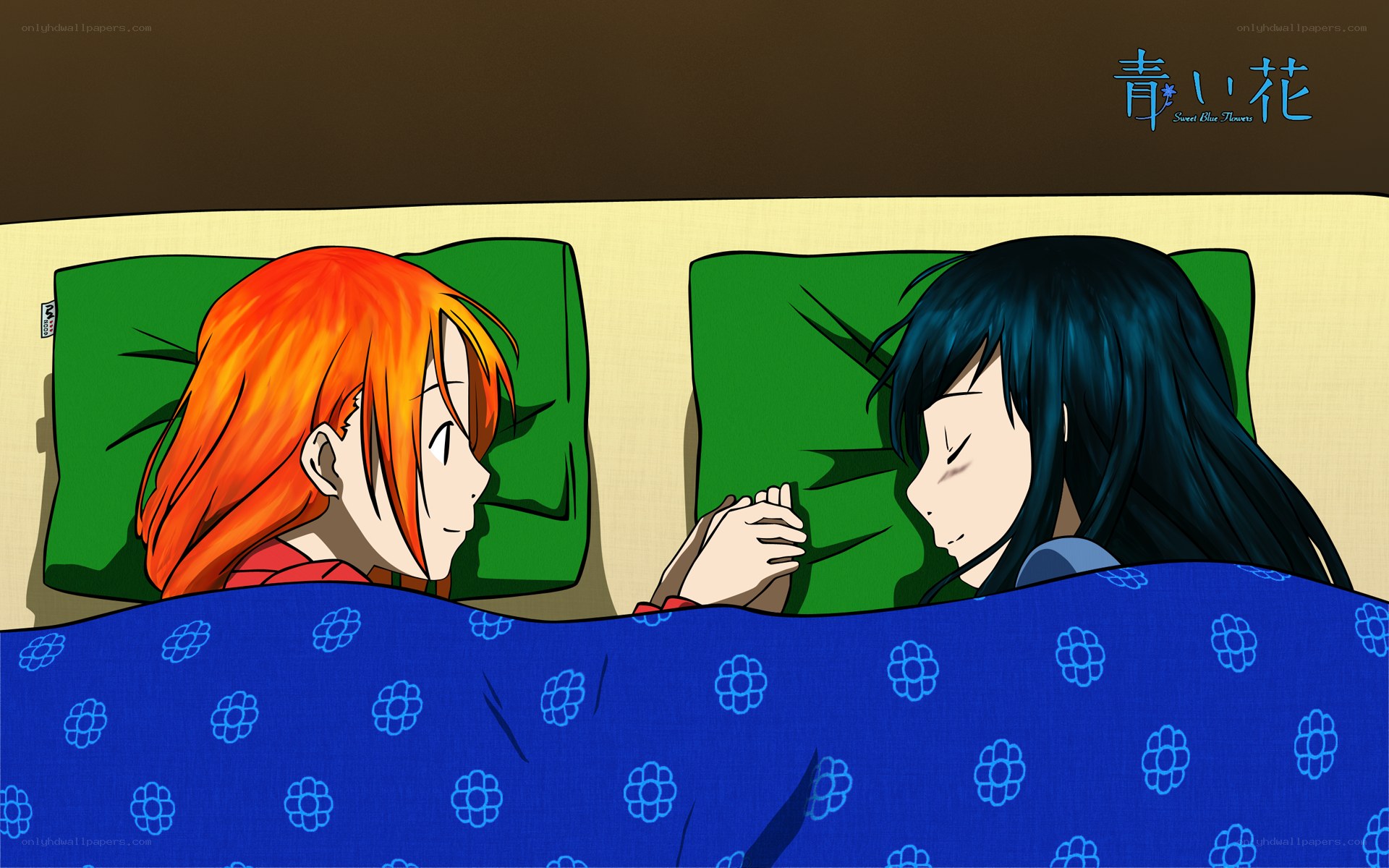 Two girls sleeping together