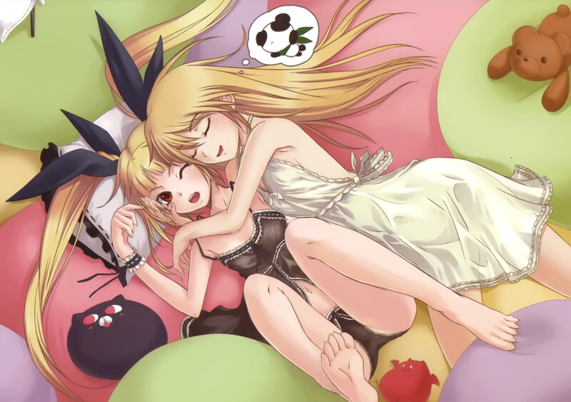Two Girls Sleeping — Yellow