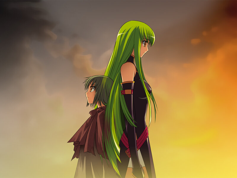 Two girls stand against a sunset