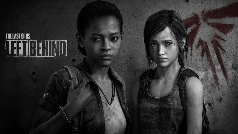 Two Girls Standing — Black, Serious