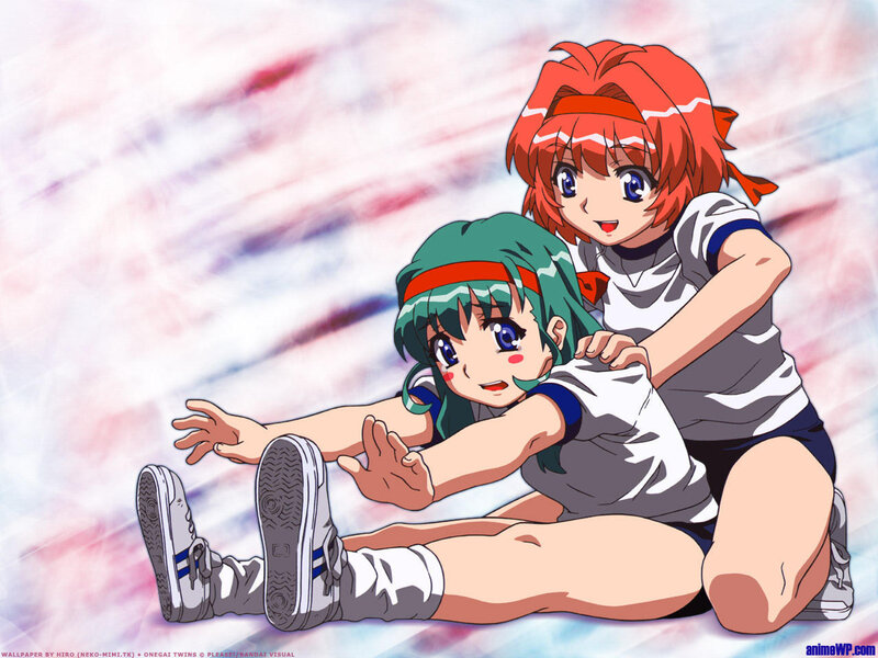 Two Girls Stretching