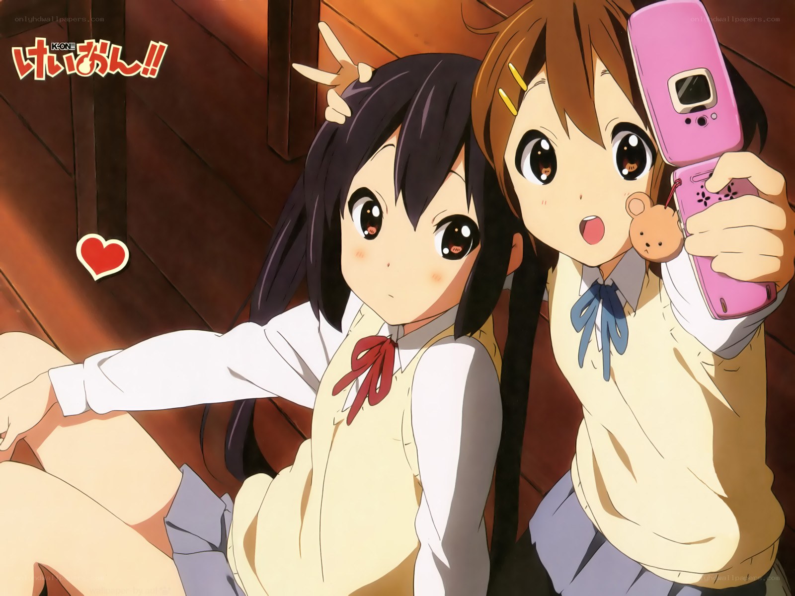 Two girls taking a selfie