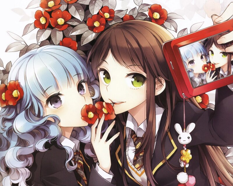 Two Girls Taking a Selfie — Brown