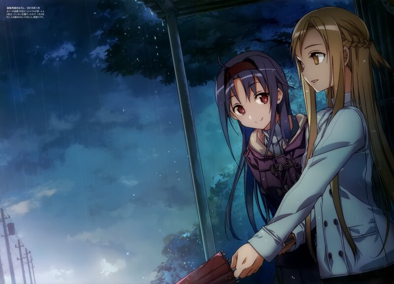 Two Girls under a Shelter