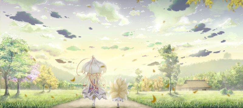 Two Girls Walking