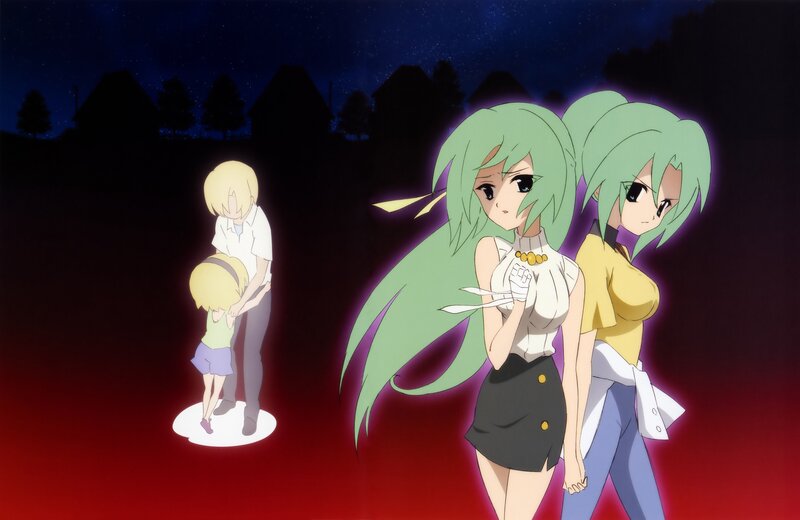Two girls watch a memory